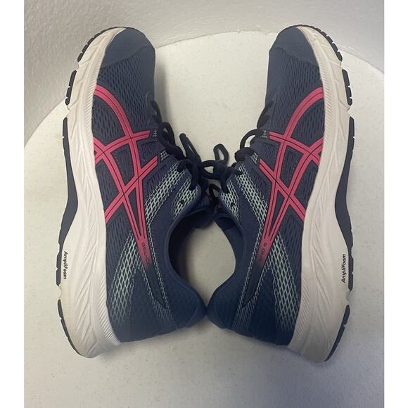 Asics Women’s Running Gel-Contend 6 Size 10 Blue Pink Gym Training Sneaker - Picture 11 of 14